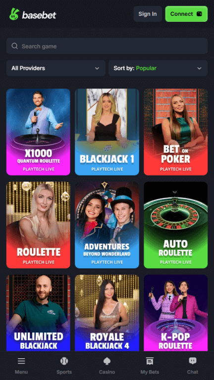 BaseBet live casino