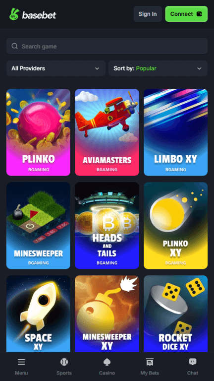 BaseBet original games