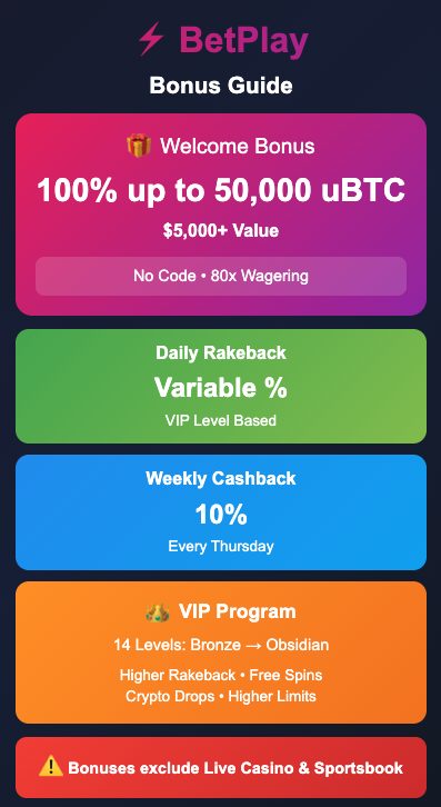 BetPlay Casino bonus guide