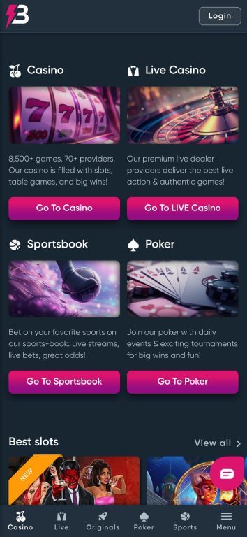 BetPlay Casino mobile interface