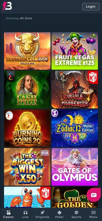 BetPlay Casino slots selection