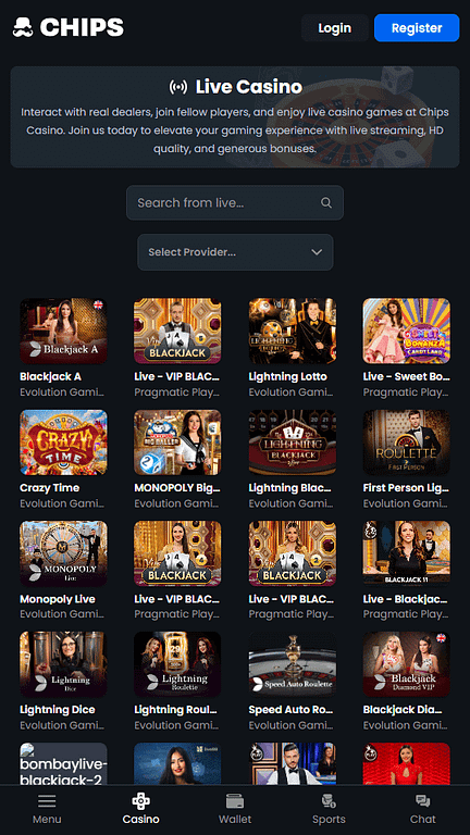 Chips.gg live casino