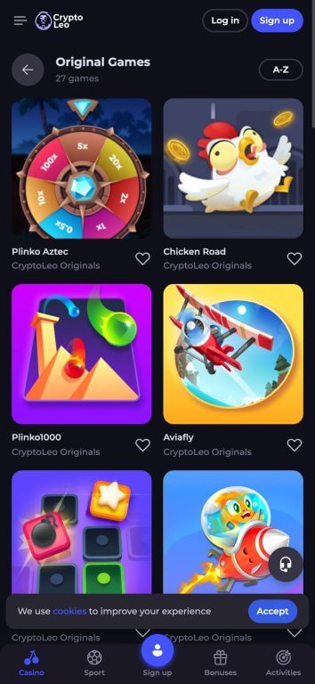CryptoLeo's exclusive Original Games