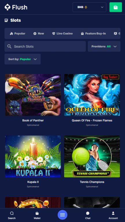 Flush Casino slots