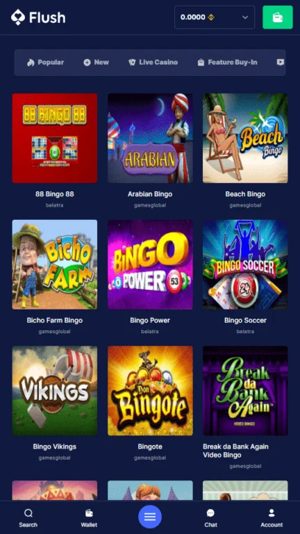 Flush Casino specialty games