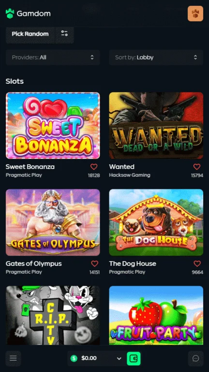 Gamdom slots