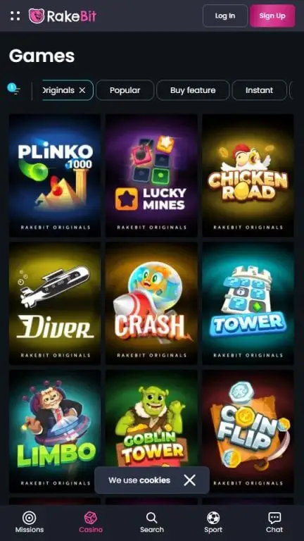 Rakebit original games
