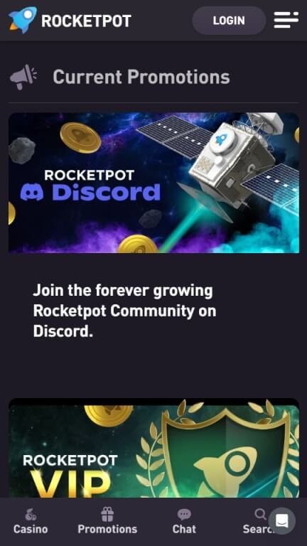 Rocketpot promotions