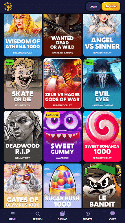 Roobet slot games