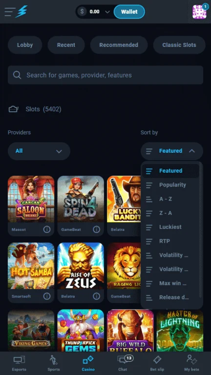 Thunderpick slots