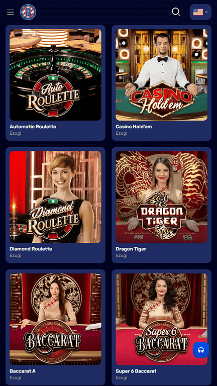 BitcoinCasino.us live games