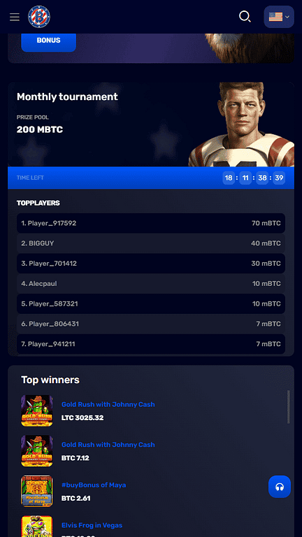 BitcoinCasino.us tournaments
