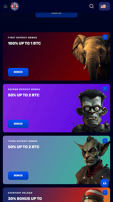 BitcoinCasino.us promotions
