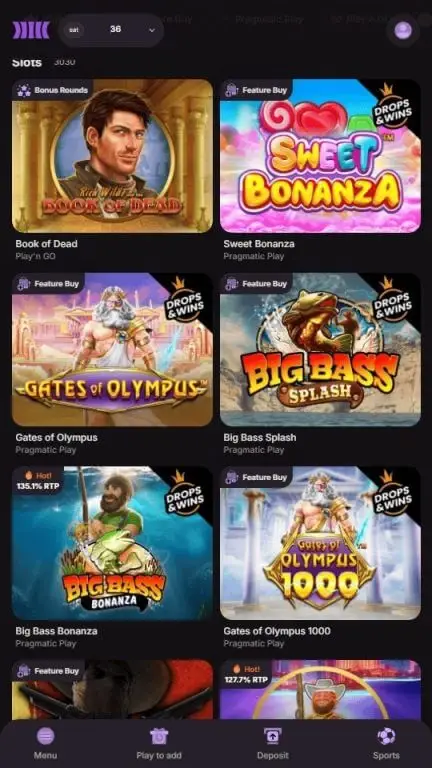 Cloudbet slots