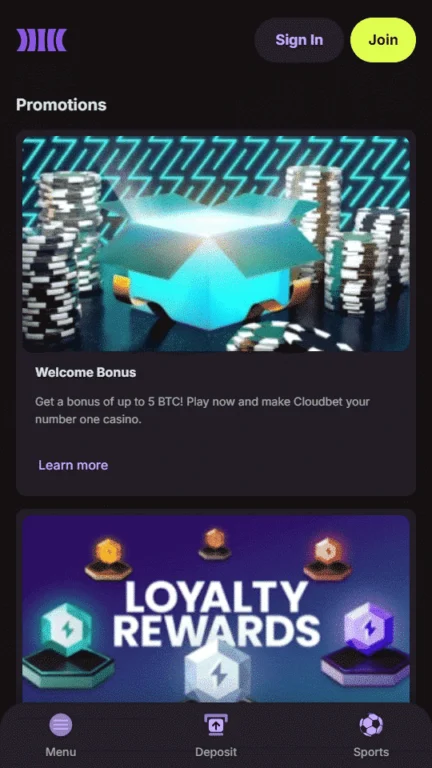 Cloudbet promotions