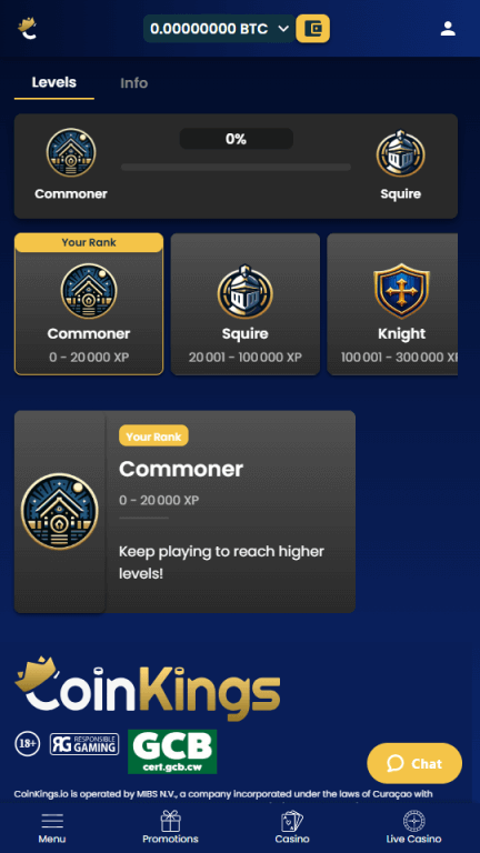 CoinKings loyalty program