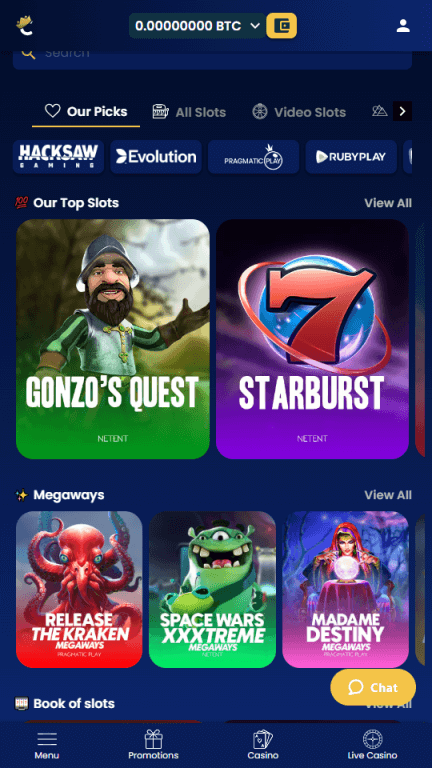 CoinKings slots section