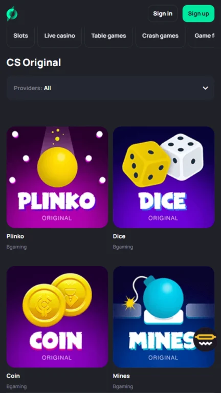 Coinslotty crypto games