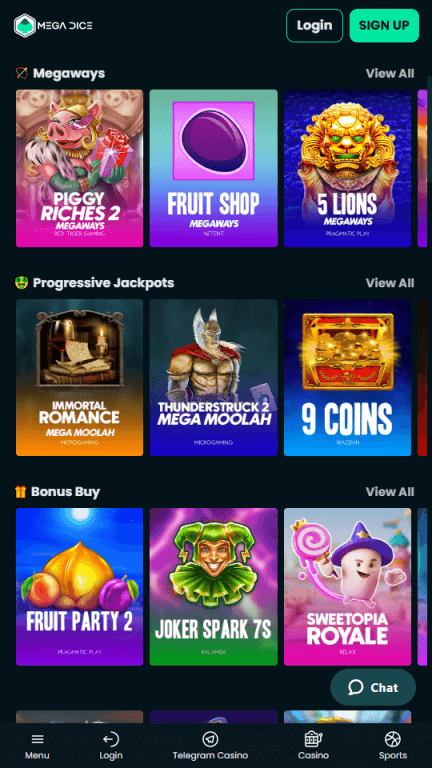 Mega Dice slots