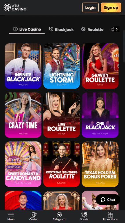 WSM Casino live casino
